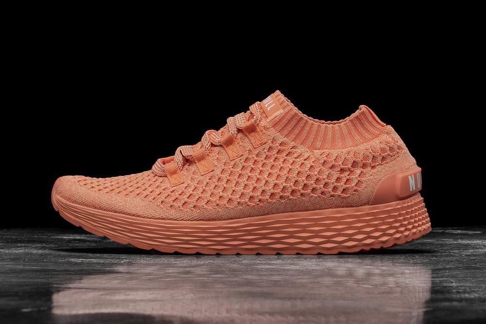 NOBULL Men's Melon Knit Running Shoes - Coral Red - Ireland (6894FSDAX)